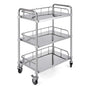 Hospital/Clinic Trolley On Wheels 3 Tier Stainless Steel Beauty Salon Rolling Trolley, Hospital/Dental Clinic Medical Equipment