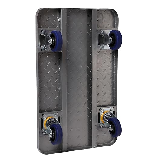 Foldable Platform Trolley with Powder Coating for Heavy Weight/Material Handling Goods Trolly for Home, Office & Warehouse